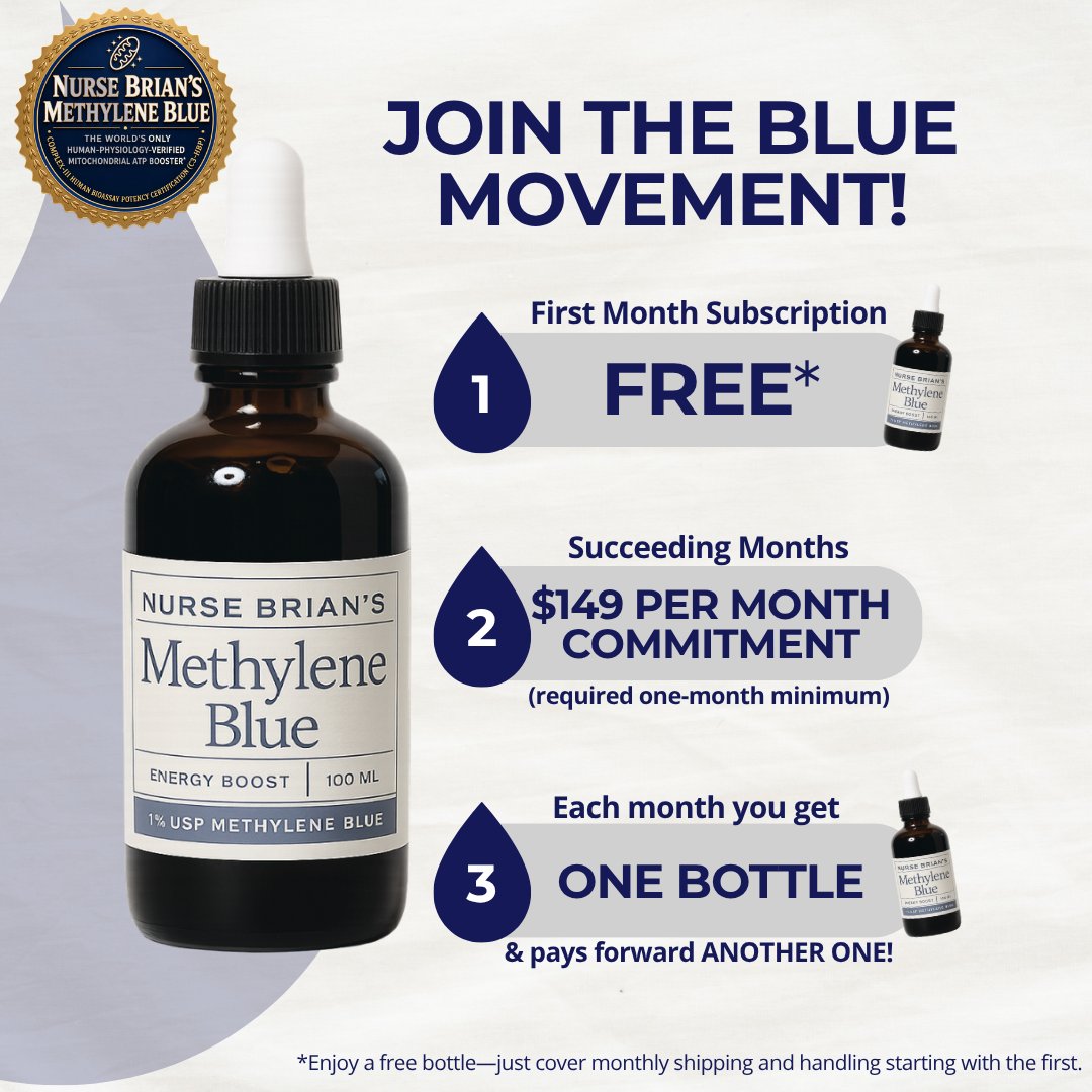 Nurse Brian's Methylene Blue 3.4oz - Blue Movement