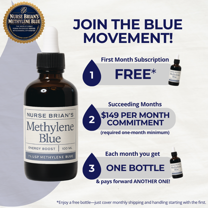 Nurse Brian's Methylene Blue 3.4oz - Blue Movement