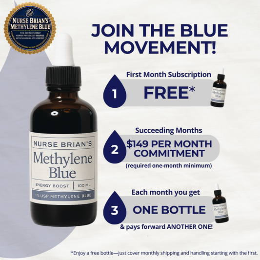 Nurse Brian's Methylene Blue 3.4oz - Blue Movement
