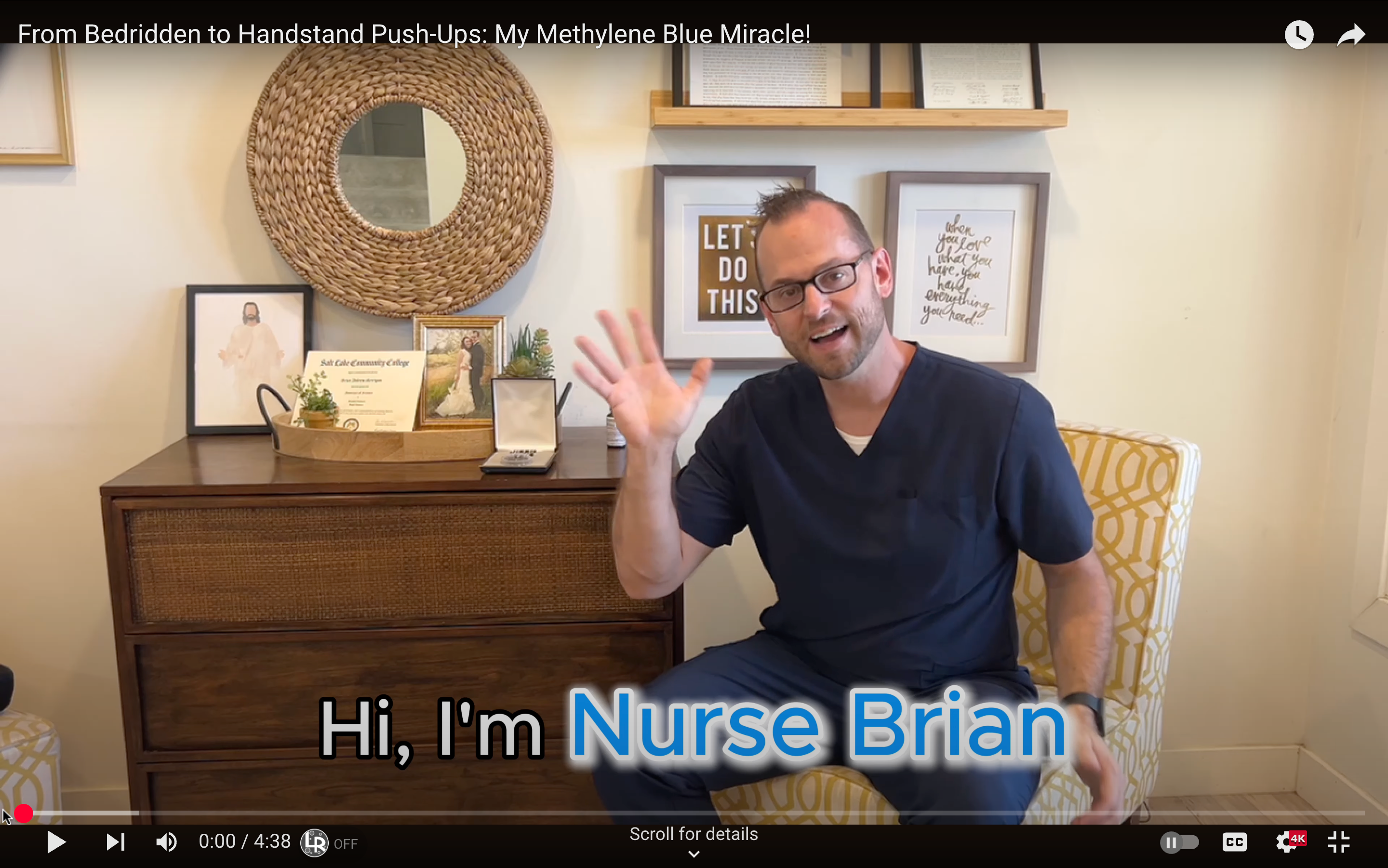 Load video: Nurse Brian Shares His Story, Play the video and Read the Captions